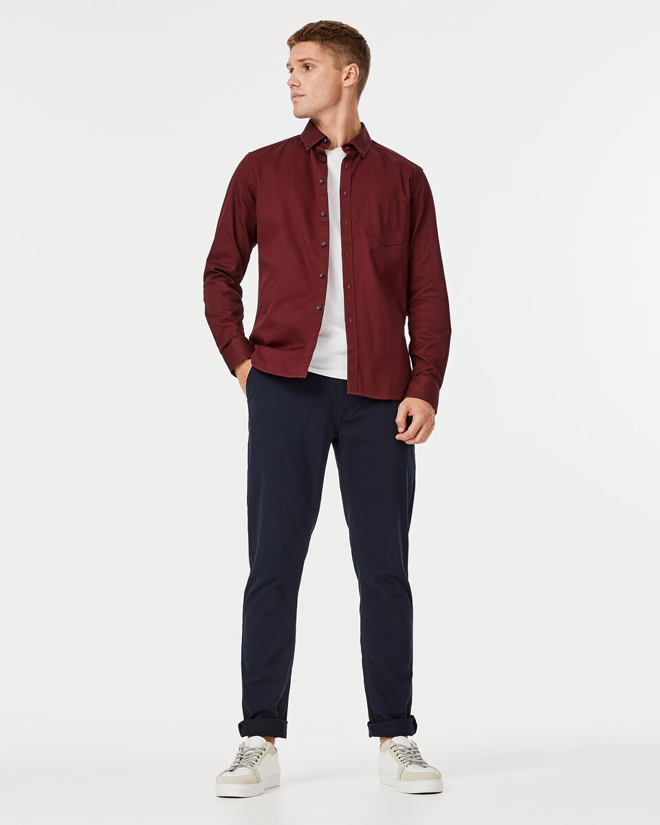 Sabastian Shirt, Burgundy, hi-res